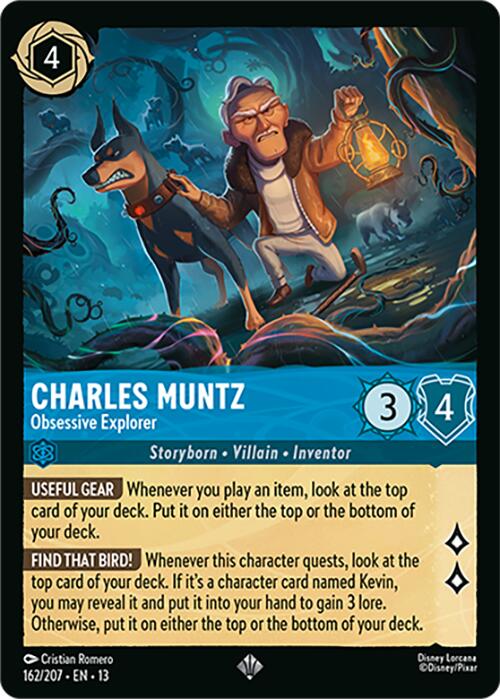 Charles Muntz - Obsessive Explorer (162/207) [Attack of the Vine!] | Cards and Coasters CA