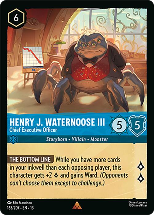Henry J. Waternoose III - Chief Executive Officer (163/207) [Attack of the Vine!] | Cards and Coasters CA