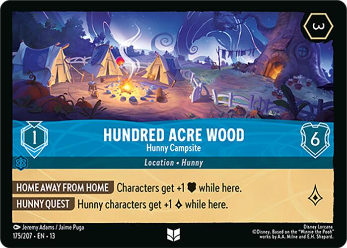 Hundred Acre Wood - Hunny Campsite (175/207) [Attack of the Vine!] | Cards and Coasters CA