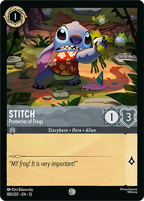 Stitch - Protector of Frogs (180/207) [Attack of the Vine!] | Cards and Coasters CA