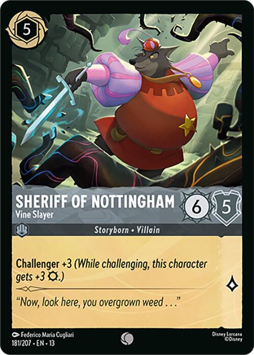 Sheriff of Nottingham - Vine Slayer (181/207) [Attack of the Vine!] | Cards and Coasters CA