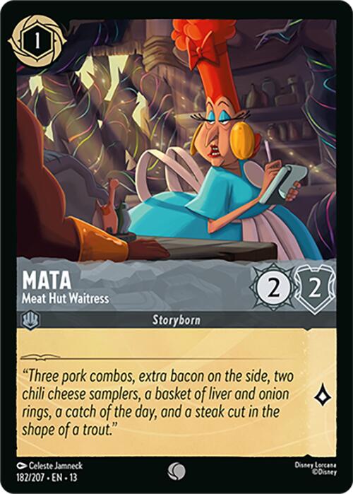 Mata - Meat Hut Waitress (182/207) [Attack of the Vine!] | Cards and Coasters CA