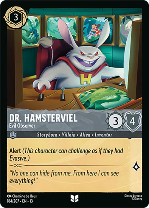 Dr. Hamsterviel - Evil Observer (184/207) [Attack of the Vine!] | Cards and Coasters CA