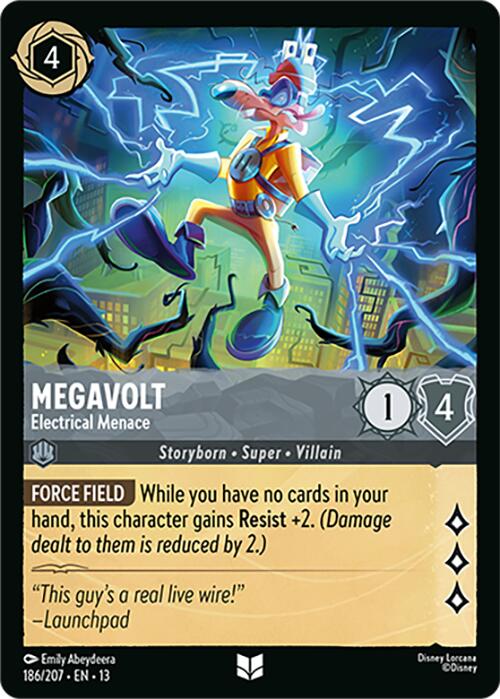 Megavolt - Electrical Menace (186/207) [Attack of the Vine!] | Cards and Coasters CA