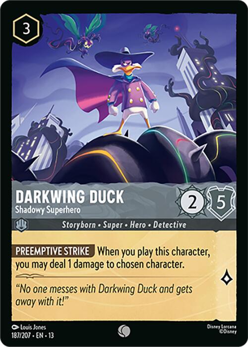 Darkwing Duck - Shadowy Superhero (187/207) [Attack of the Vine!] | Cards and Coasters CA