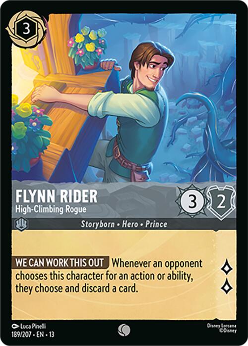 Flynn Rider - High-Climbing Rogue (189/207) [Attack of the Vine!] | Cards and Coasters CA