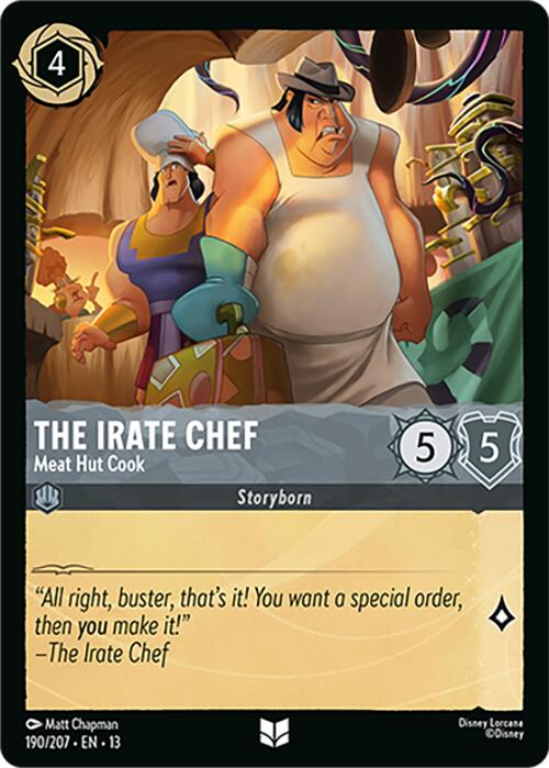 The Irate Chef - Meat Hut Cook (190/207) [Attack of the Vine!] | Cards and Coasters CA