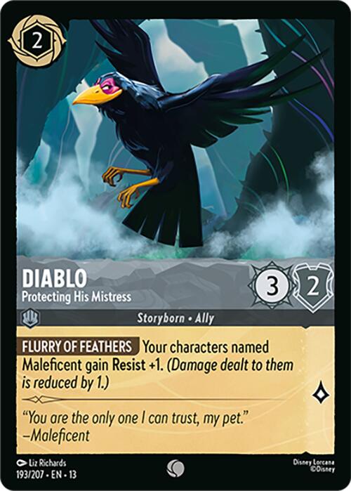 Diablo - Protecting His Mistress (193/207) [Attack of the Vine!] | Cards and Coasters CA