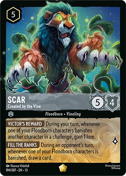 Scar - Created by the Vine (194/207) [Attack of the Vine!] | Cards and Coasters CA