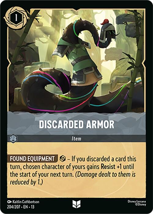 Discarded Armor (207/207) [Attack of the Vine!] | Cards and Coasters CA