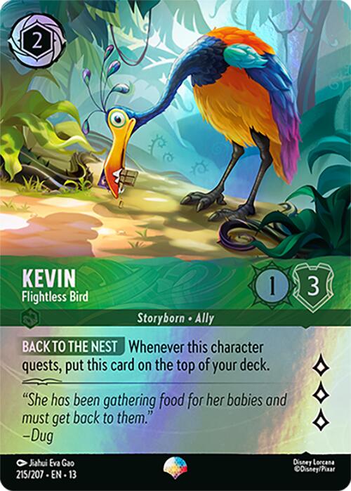 Kevin - Flightless Bird (Epic) (215/204) [Attack of the Vine!] | Cards and Coasters CA
