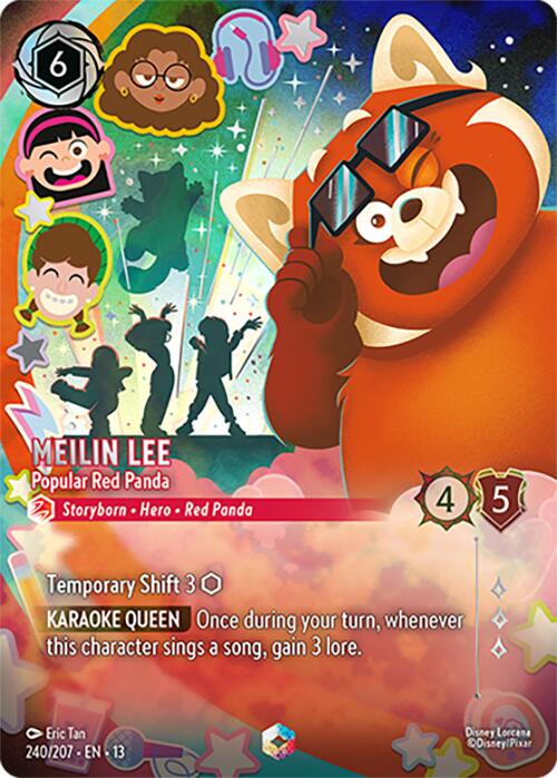 Meilin Lee - Popular Red Panda (Enchanted) (240/204) [Attack of the Vine!] | Cards and Coasters CA