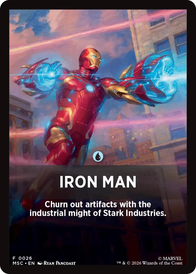 Iron Man Theme Card [Marvel Super Heroes Commander] | Cards and Coasters CA