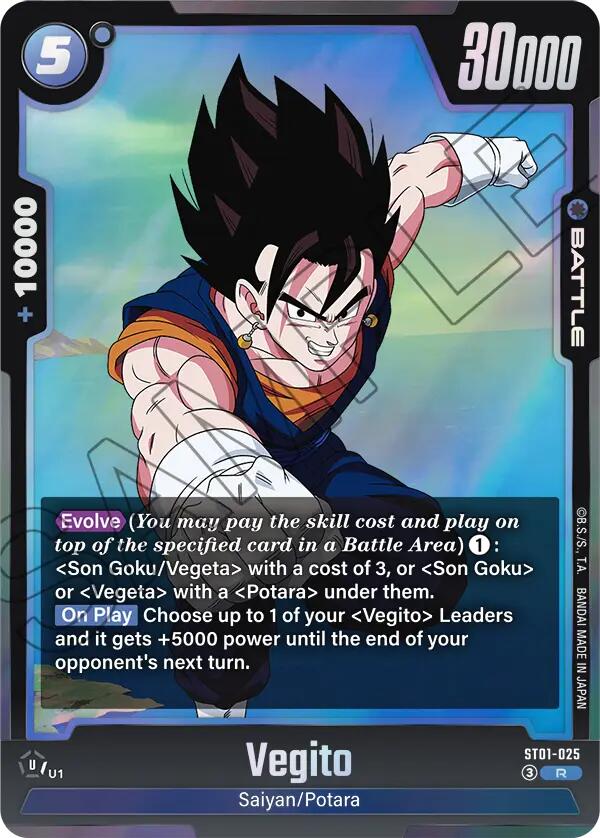 Vegito (ST01-025) [Story Booster 01] | Cards and Coasters CA