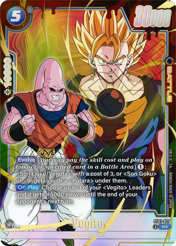 Vegito (ST01-025) (Alternate Art) [Story Booster 01] | Cards and Coasters CA