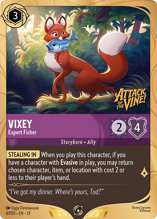 Vixey - Expert Fisher (4) [Promo Cards] | Cards and Coasters CA