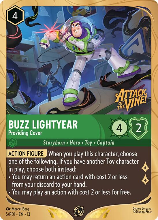 Buzz Lightyear - Providing Cover (5) [Promo Cards] | Cards and Coasters CA