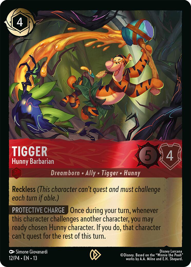 Tigger - Hunny Barbarian (12) [Promo Cards] | Cards and Coasters CA