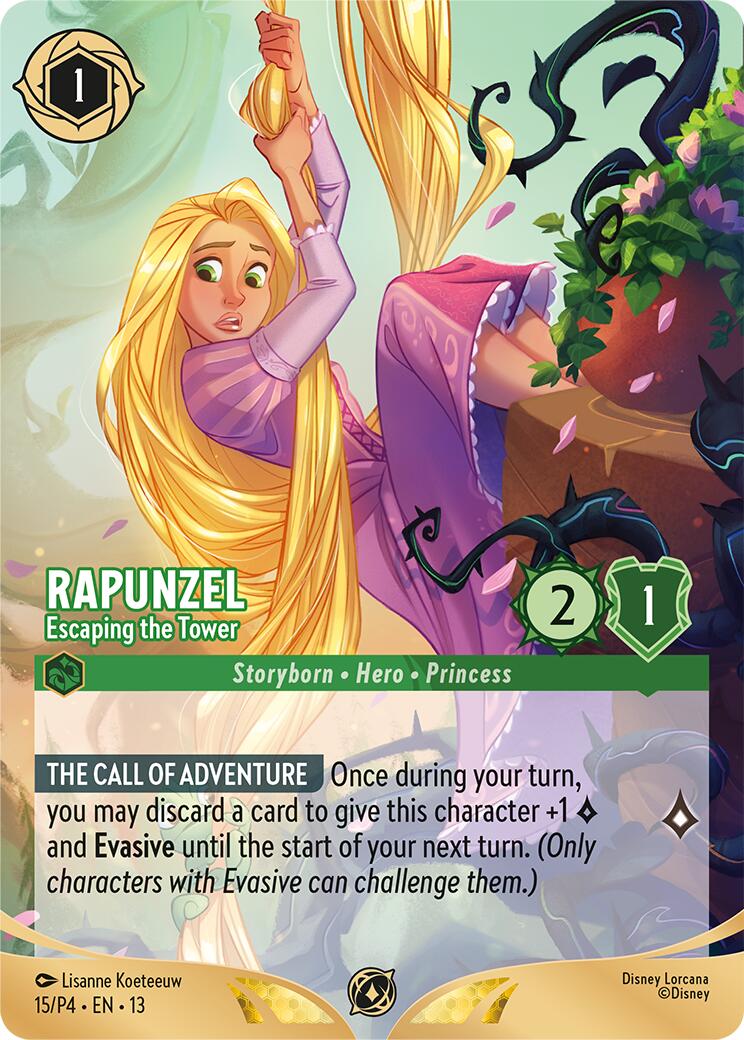 Rapunzel - Escaping the Tower (Store Championship Participant) (15) [Promo Cards] | Cards and Coasters CA