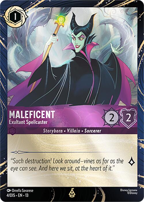 Maleficent - Exultant Spellcaster (4) [Promo Cards] | Cards and Coasters CA