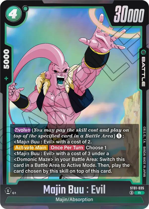 Majin Buu : Evil (ST01-035) [Story Booster 01] | Cards and Coasters CA