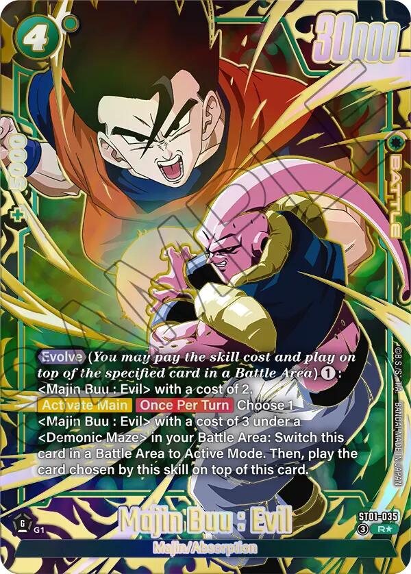 Majin Buu : Evil (ST01-035) (Alternate Art) [Story Booster 01] | Cards and Coasters CA