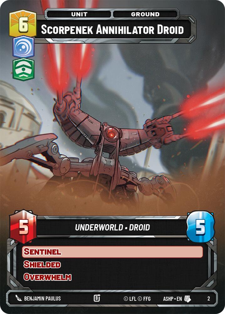 Scorpenek Annihilator Droid (2) (2) [Ashes of the Empire Weekly Play Promos] | Cards and Coasters CA