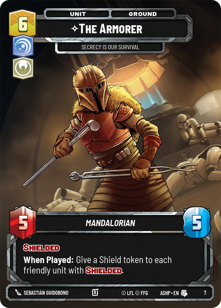 The Armorer - Secrecy is Our Survival (7) (7) [Ashes of the Empire Weekly Play Promos] | Cards and Coasters CA