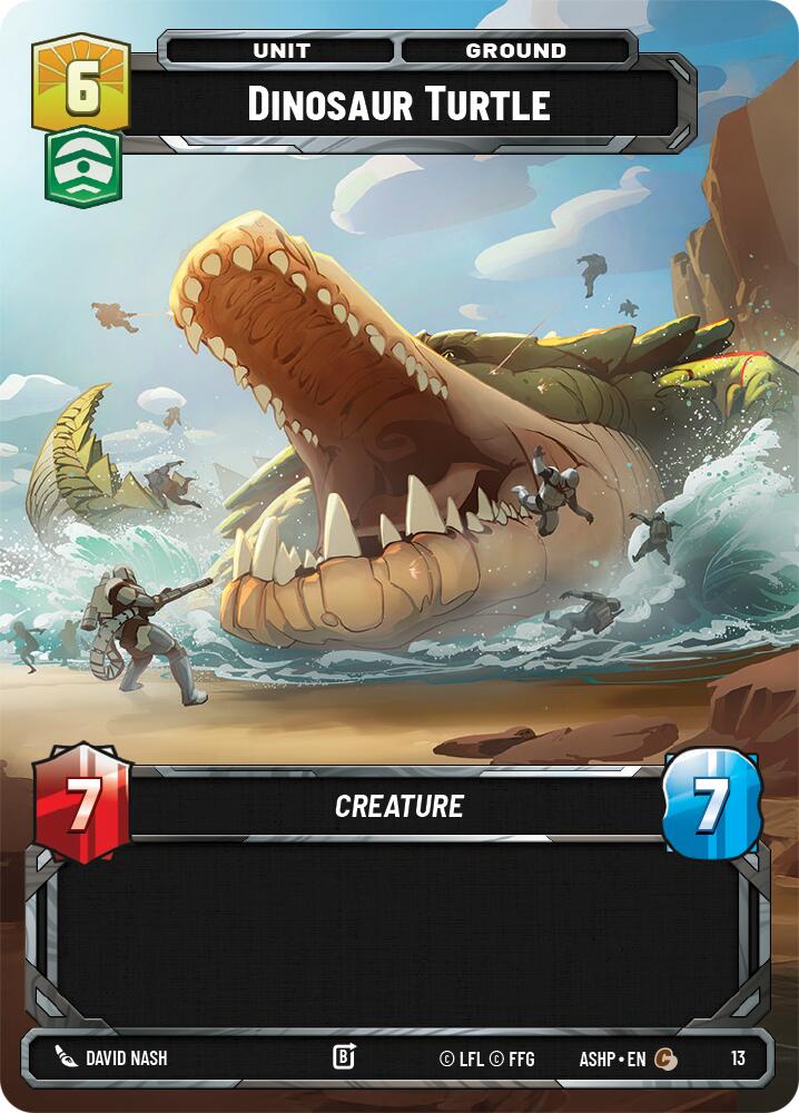 Dinosaur Turtle (13) (13) [Ashes of the Empire Weekly Play Promos] | Cards and Coasters CA