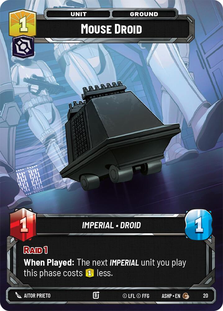 Mouse Droid (20) (20) [Ashes of the Empire Weekly Play Promos] | Cards and Coasters CA