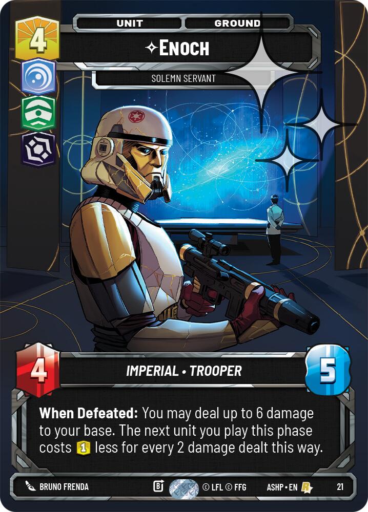 Enoch - Solemn Servant (21) (Foil) (21) [Ashes of the Empire Weekly Play Promos] | Cards and Coasters CA