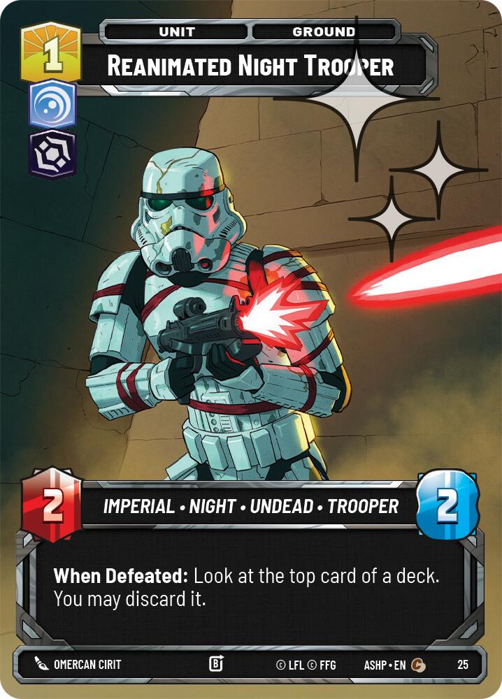 Reanimated Night Trooper (25) (Foil) (25) [Ashes of the Empire Weekly Play Promos] | Cards and Coasters CA
