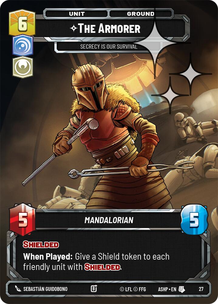 The Armorer - Secrecy is Our Survival (27) (Foil) (27) [Ashes of the Empire Weekly Play Promos] | Cards and Coasters CA