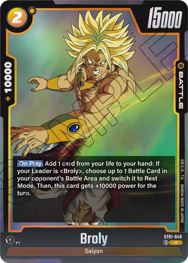 Broly (ST01-049) [Story Booster 01] | Cards and Coasters CA