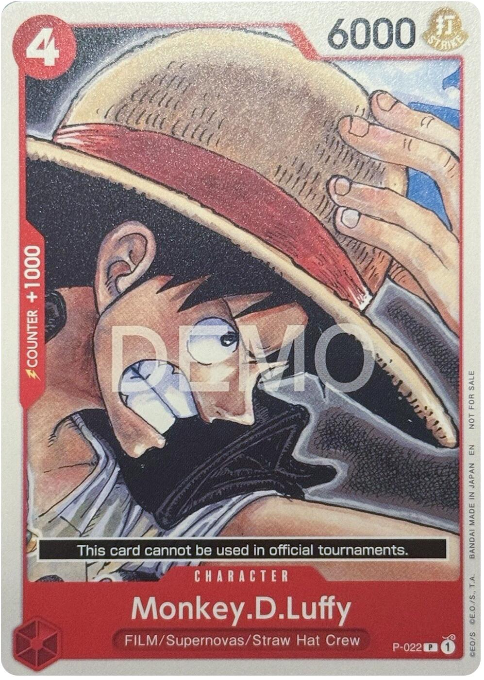 Monkey.D.Luffy (P-022) [One Piece Demo Deck Cards] | Cards and Coasters CA