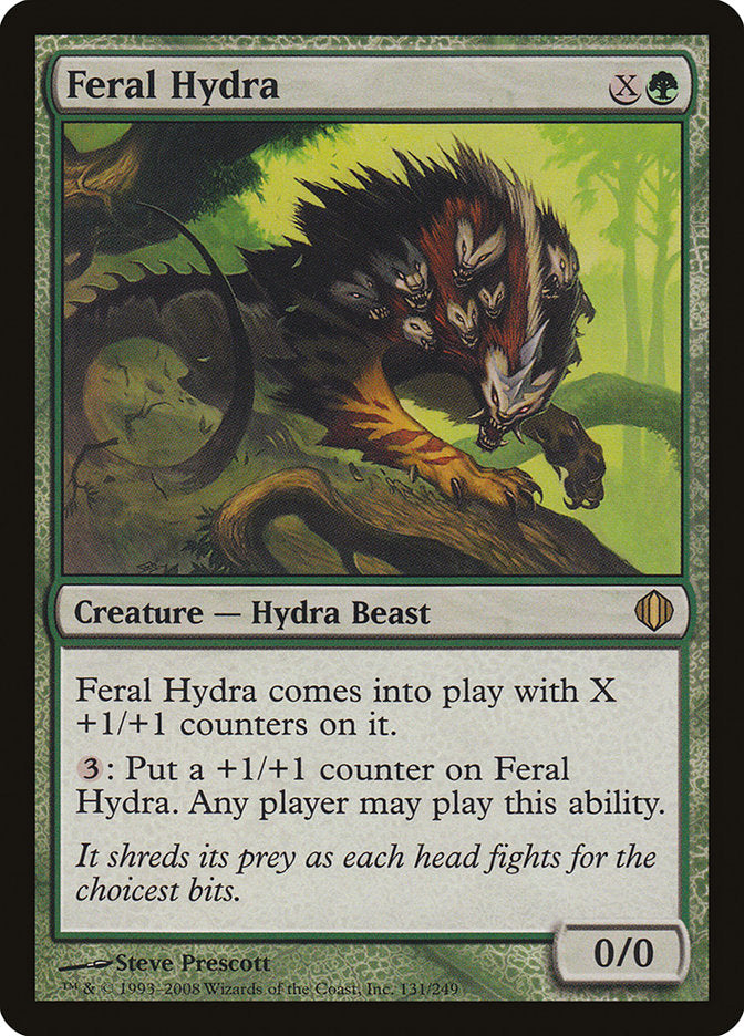 Feral Hydra (Oversized) [Oversize Cards] | Cards and Coasters CA