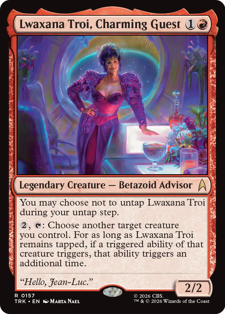 Lwaxana Troi, Charming Guest [Star Trek] | Cards and Coasters CA