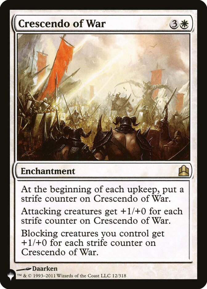 Crescendo of War [The List] | Cards and Coasters CA