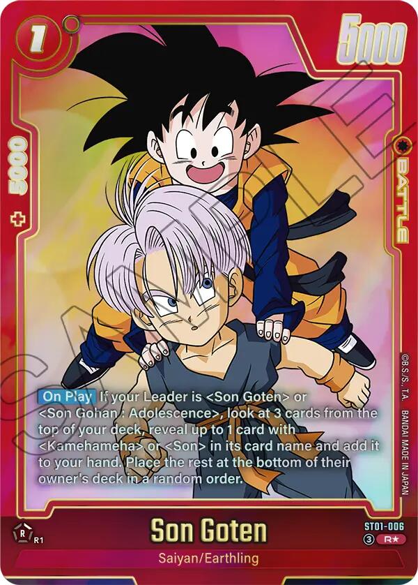 Son Goten (ST01-006) (Alternate Art) [Story Booster 01] | Cards and Coasters CA