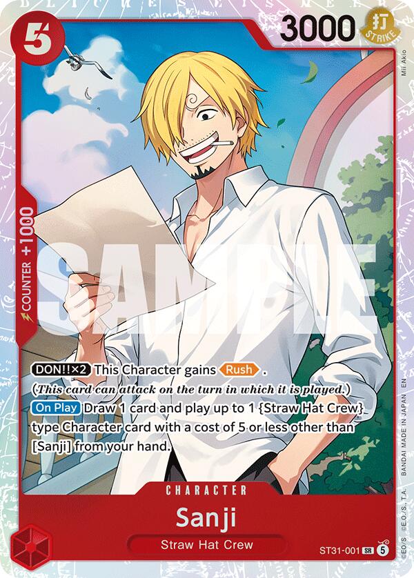 Sanji [Starter Deck: RED Monkey.D.Luffy] | Cards and Coasters CA