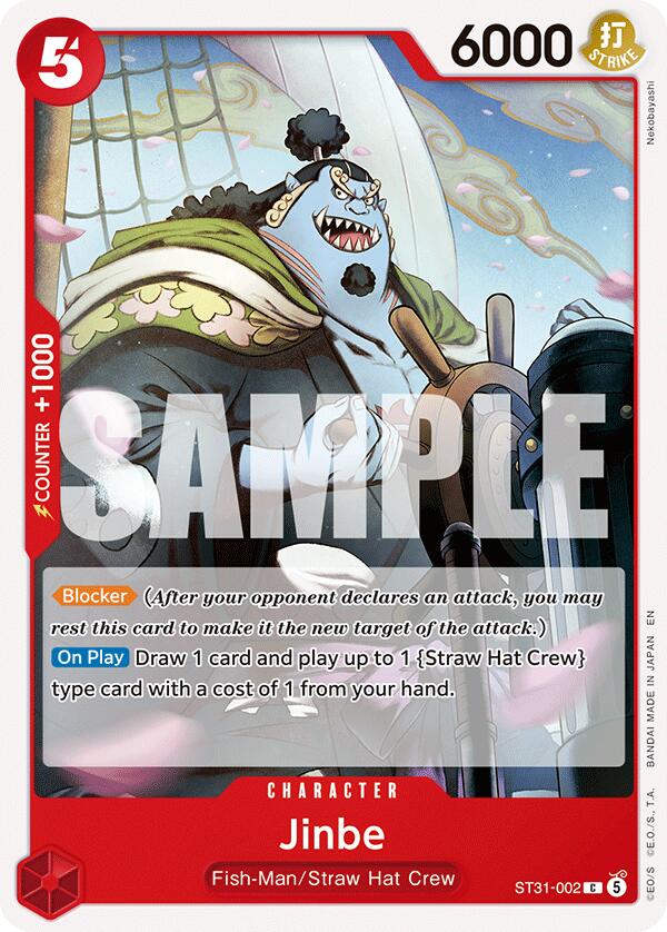 Jinbe [Starter Deck: RED Monkey.D.Luffy] | Cards and Coasters CA