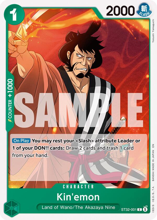 Kin'emon [Starter Deck: GREEN Roronoa Zoro] | Cards and Coasters CA