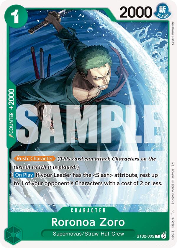 Roronoa Zoro [Starter Deck: GREEN Roronoa Zoro] | Cards and Coasters CA