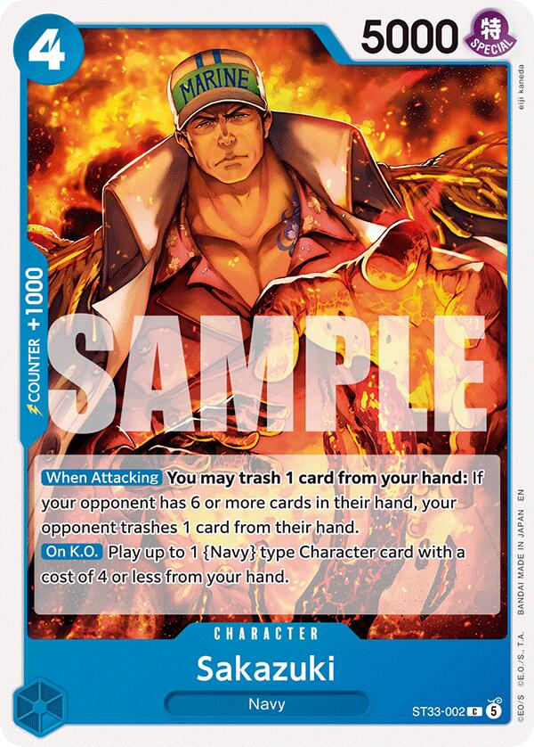 Sakazuki [Starter Deck: BLUE Kuzan] | Cards and Coasters CA