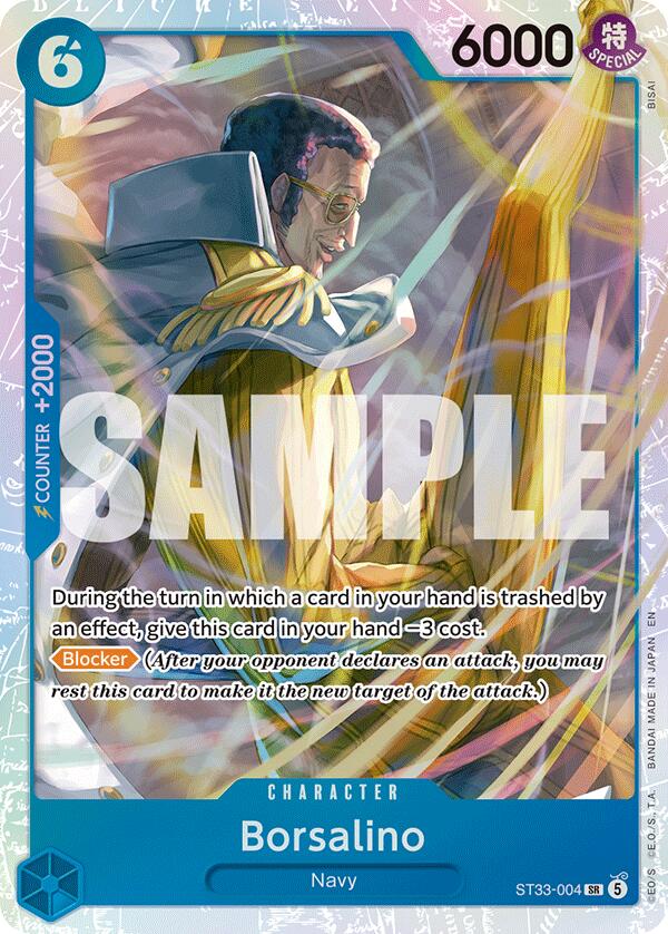 Borsalino [Starter Deck: BLUE Kuzan] | Cards and Coasters CA