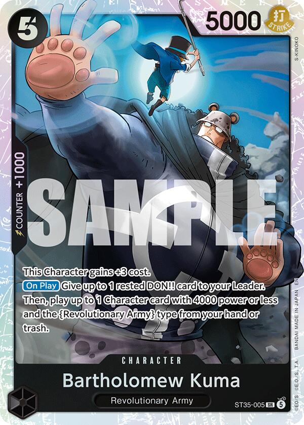 Bartholomew Kuma [One Piece Film: Red] | Cards and Coasters CA