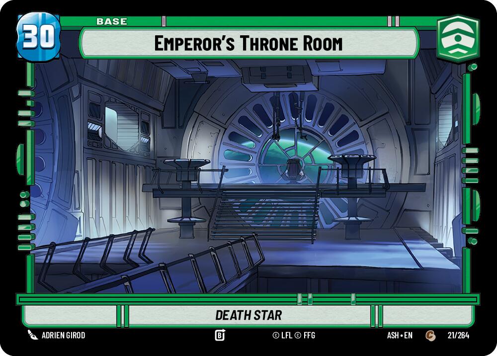 Emperor's Throne Room // Advantage (21/264 // T02) (21/264 // T02) [Ashes of the Empire] | Cards and Coasters CA