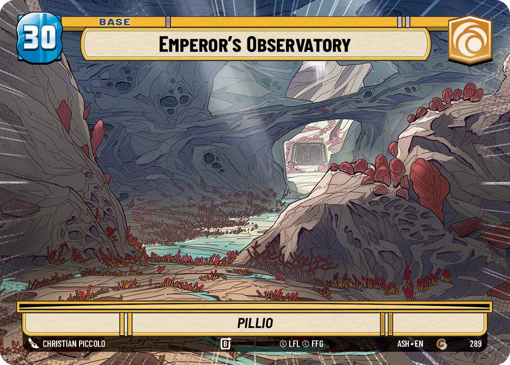 Emperor's Observatory // Mandalorian (289 // t04) (Hyperspace) (289 // T04) [Ashes of the Empire] | Cards and Coasters CA
