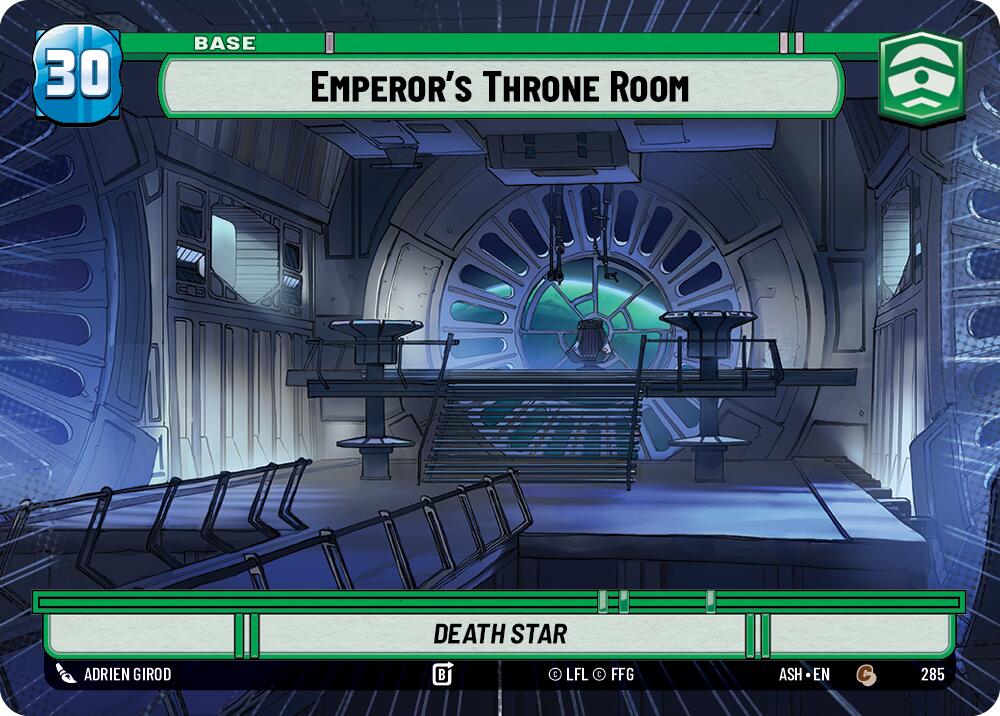 Emperor's Throne Room // Shield (285 // t06) (Hyperspace) (285 // T06) [Ashes of the Empire] | Cards and Coasters CA