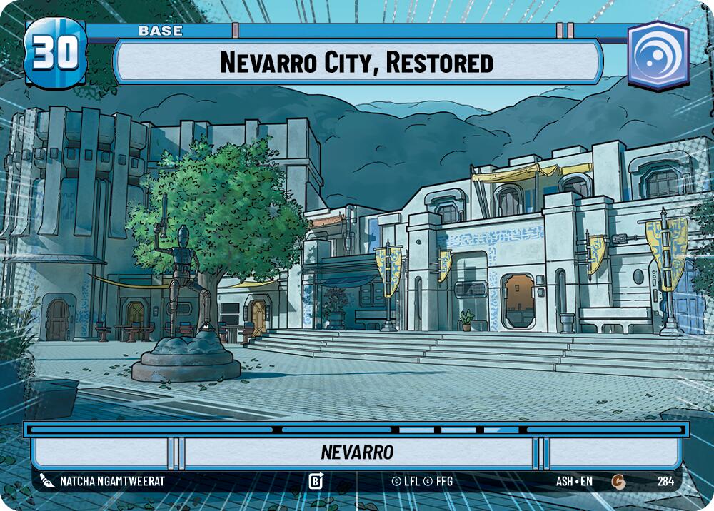 Nevarro City, Restored // Shield (284 // t06) (Hyperspace) (284 // T06) [Ashes of the Empire] | Cards and Coasters CA